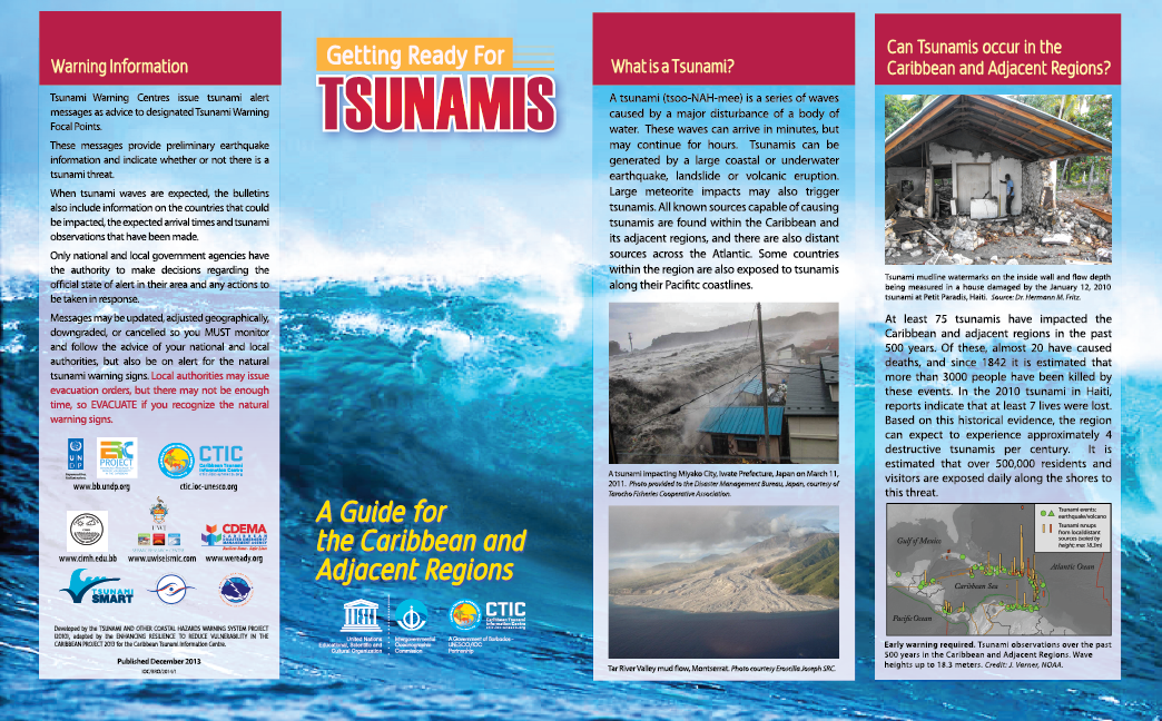 Getting Ready for Tsunamis Brochure (English)